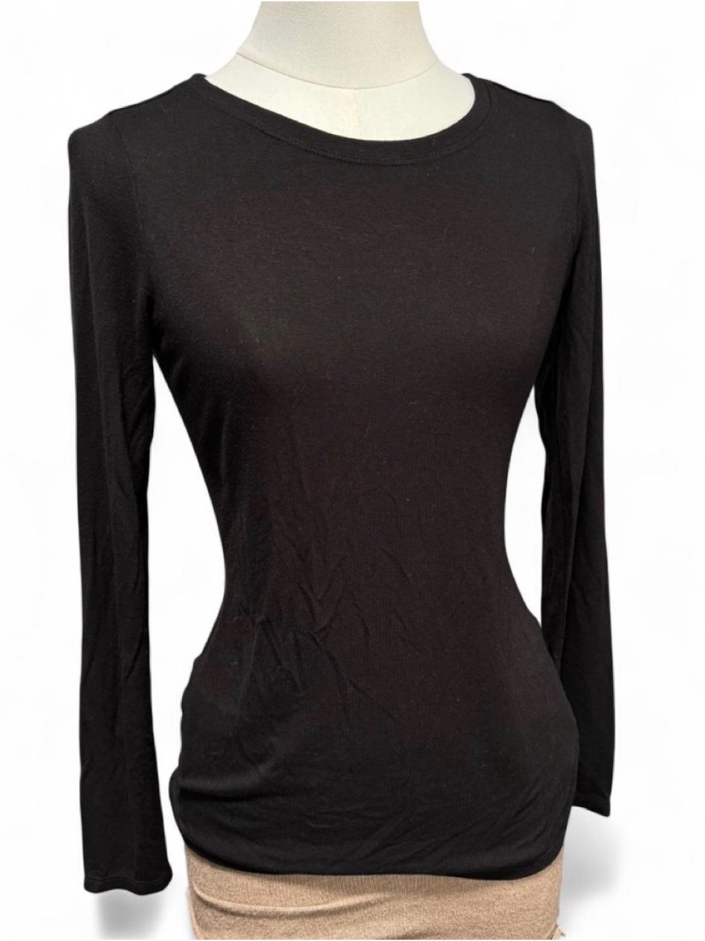 PARAPHRASE black long sleeve fitted basic top 🖤